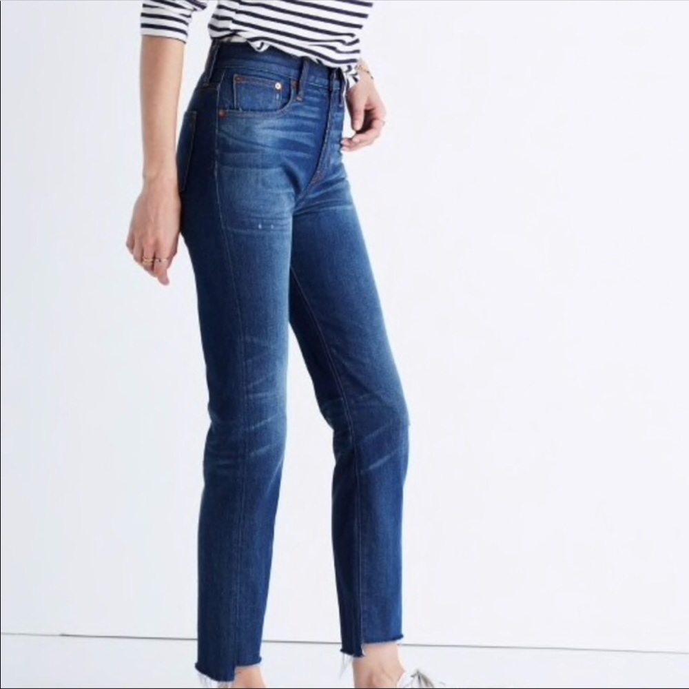 Madewell perfect vintage jean raw step hem 209